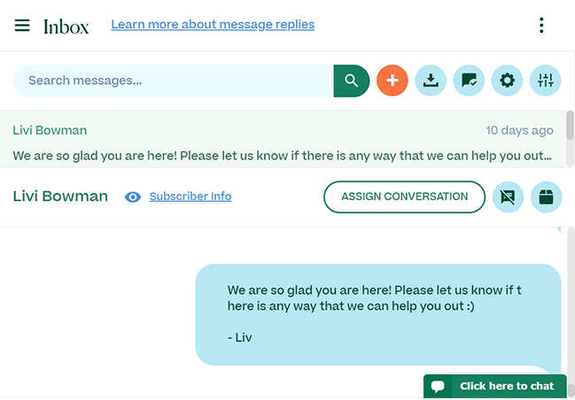 Inbox screenshot