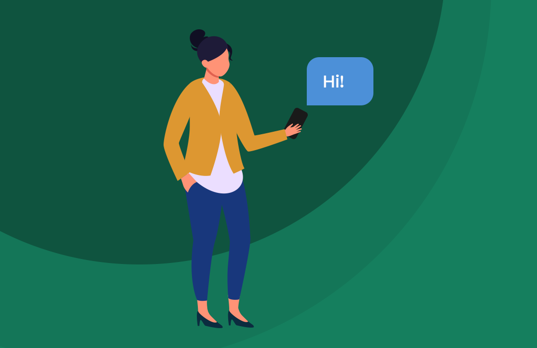 Welcome text message example