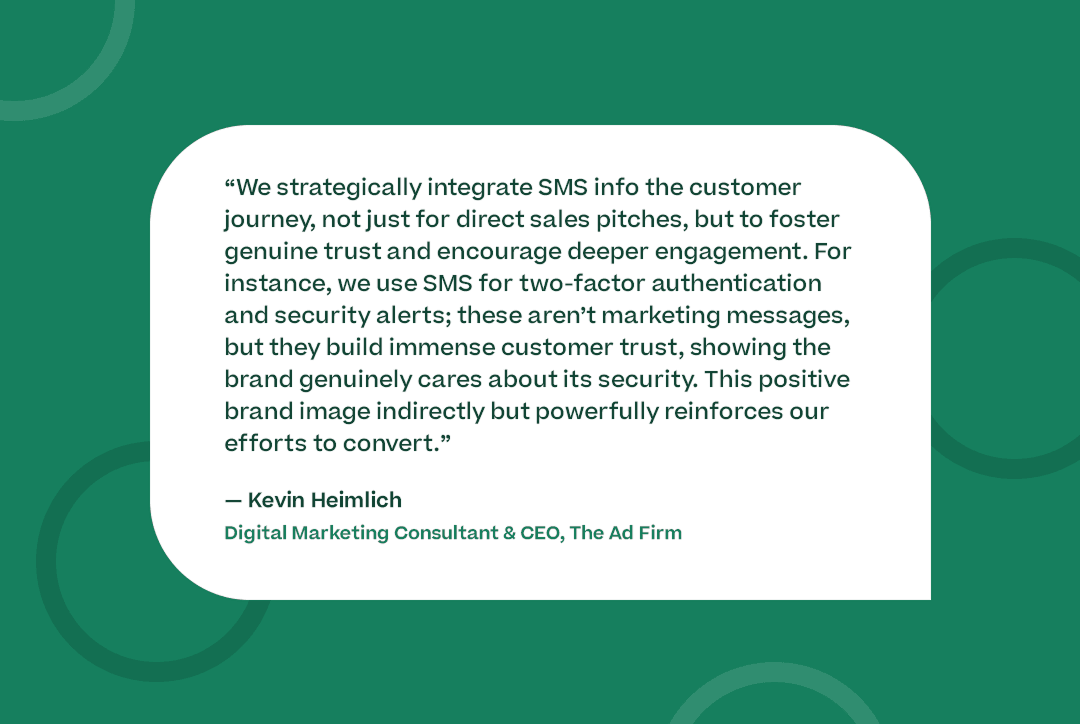 Quote from Kevin Heimlich of The Ad Firm
