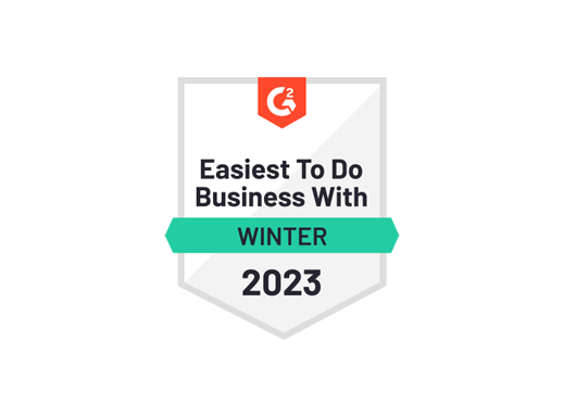 Easiest to Do Business With badge