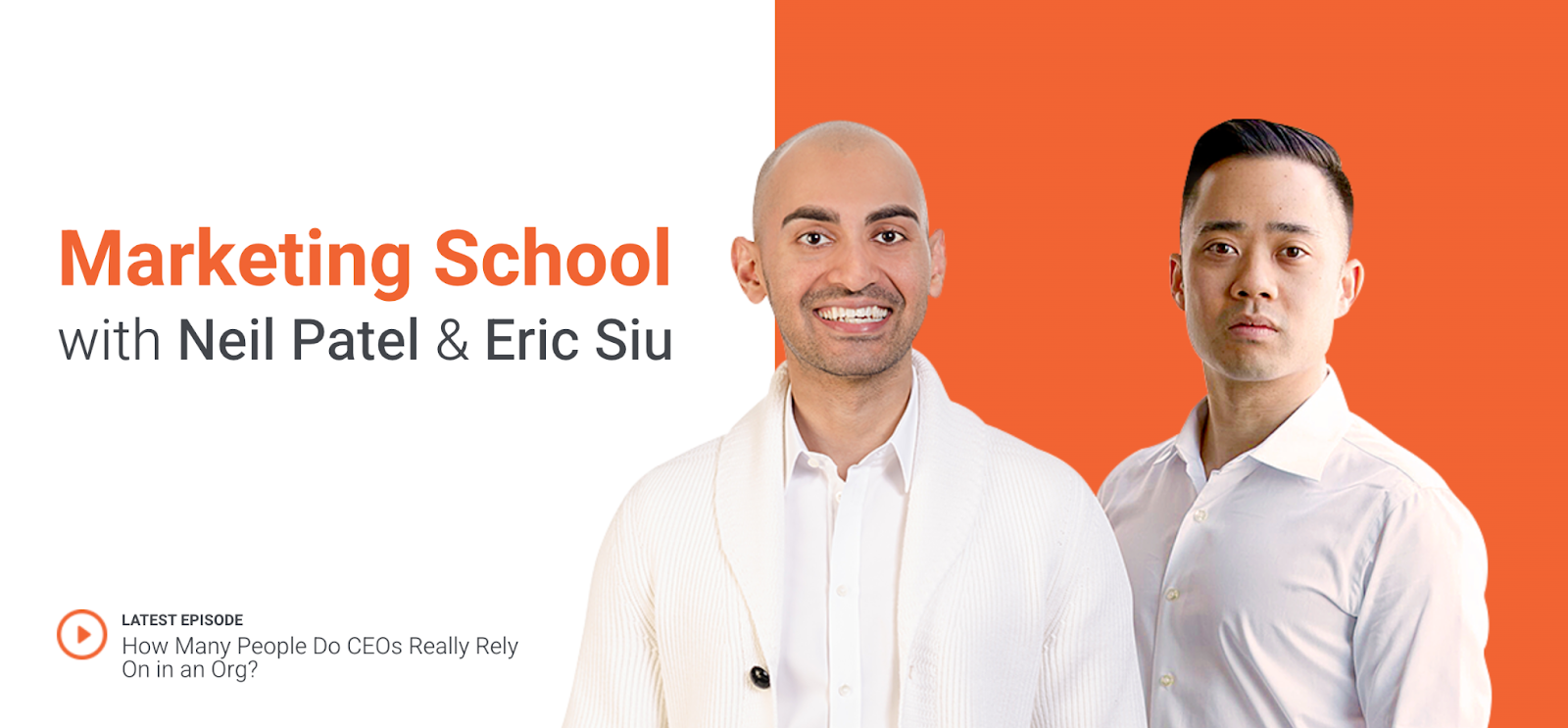 Ad for Marketing School with Neil Patel and Eric Siu