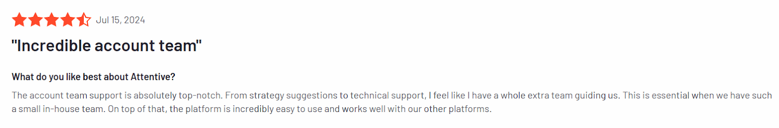 Attentive review