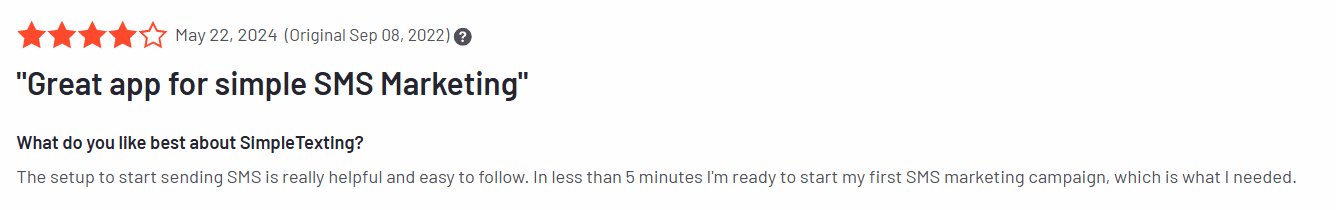 SimpleTexting review