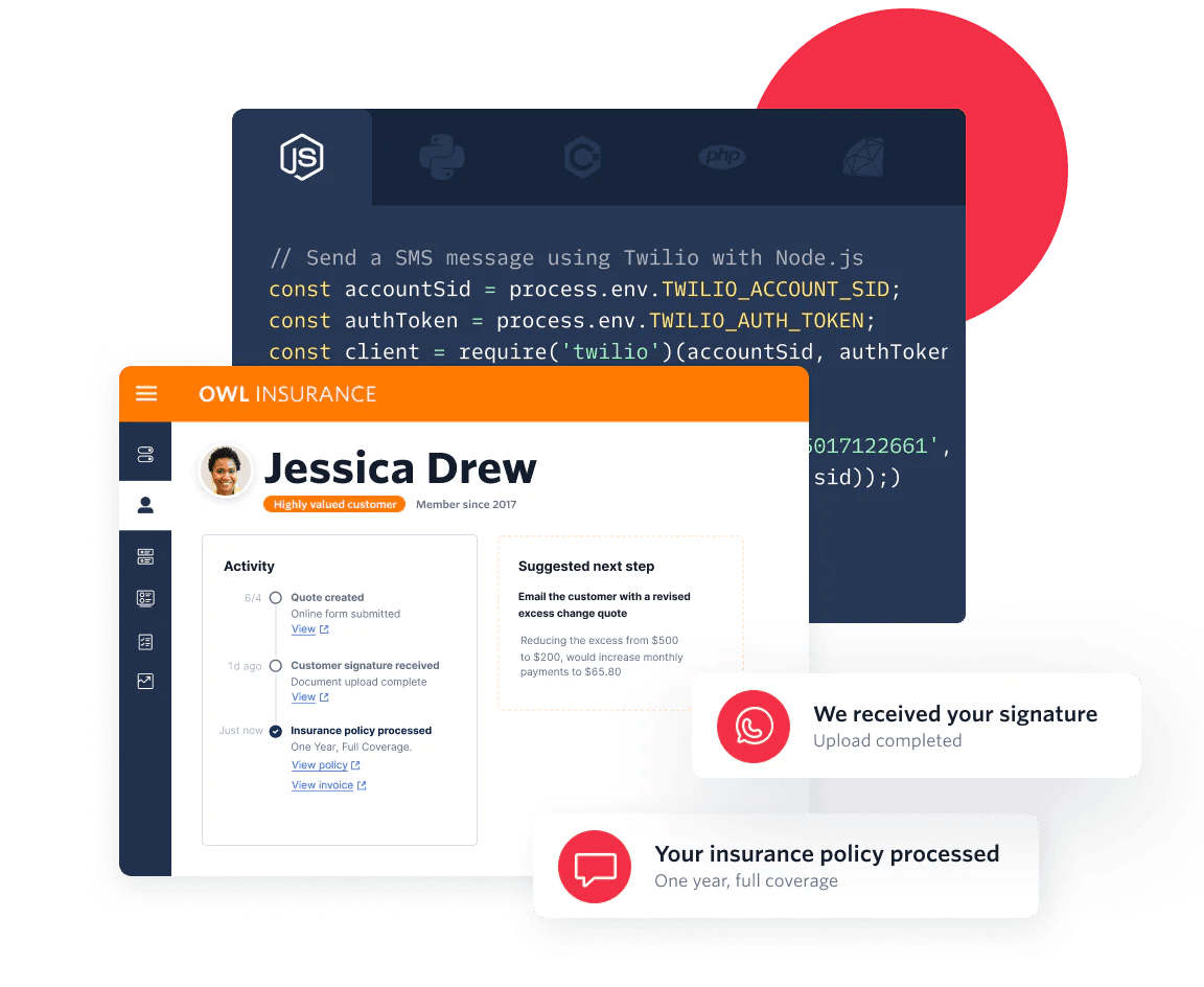 Twilio example