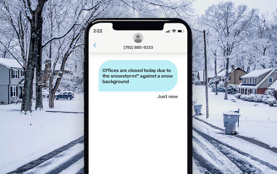 Text message example