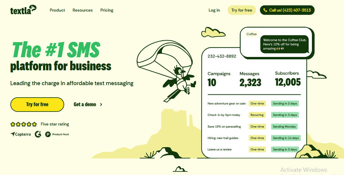 Textla's home page