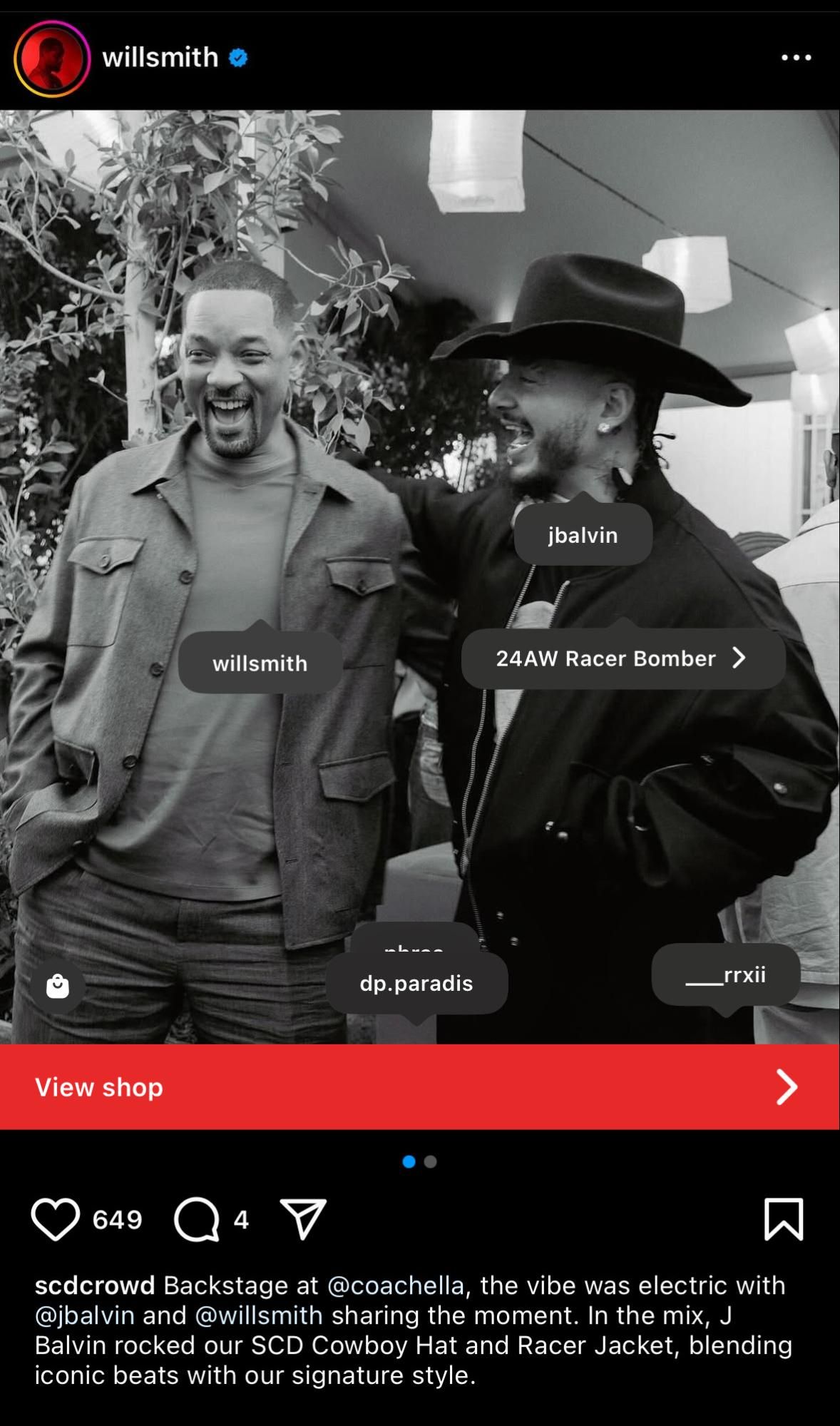 J Balvin and Will Smith at Coachella