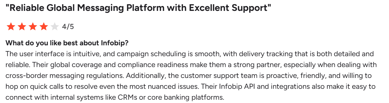 Review of Infobip on G2