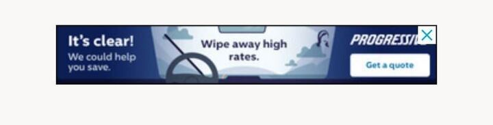 Banner ad for Progressive