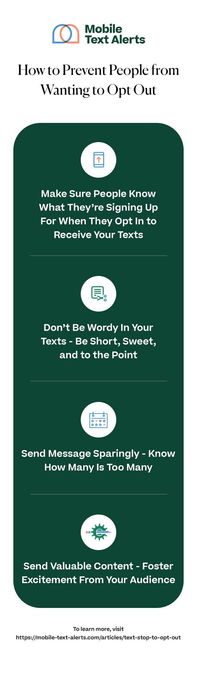 Infographic on opting out