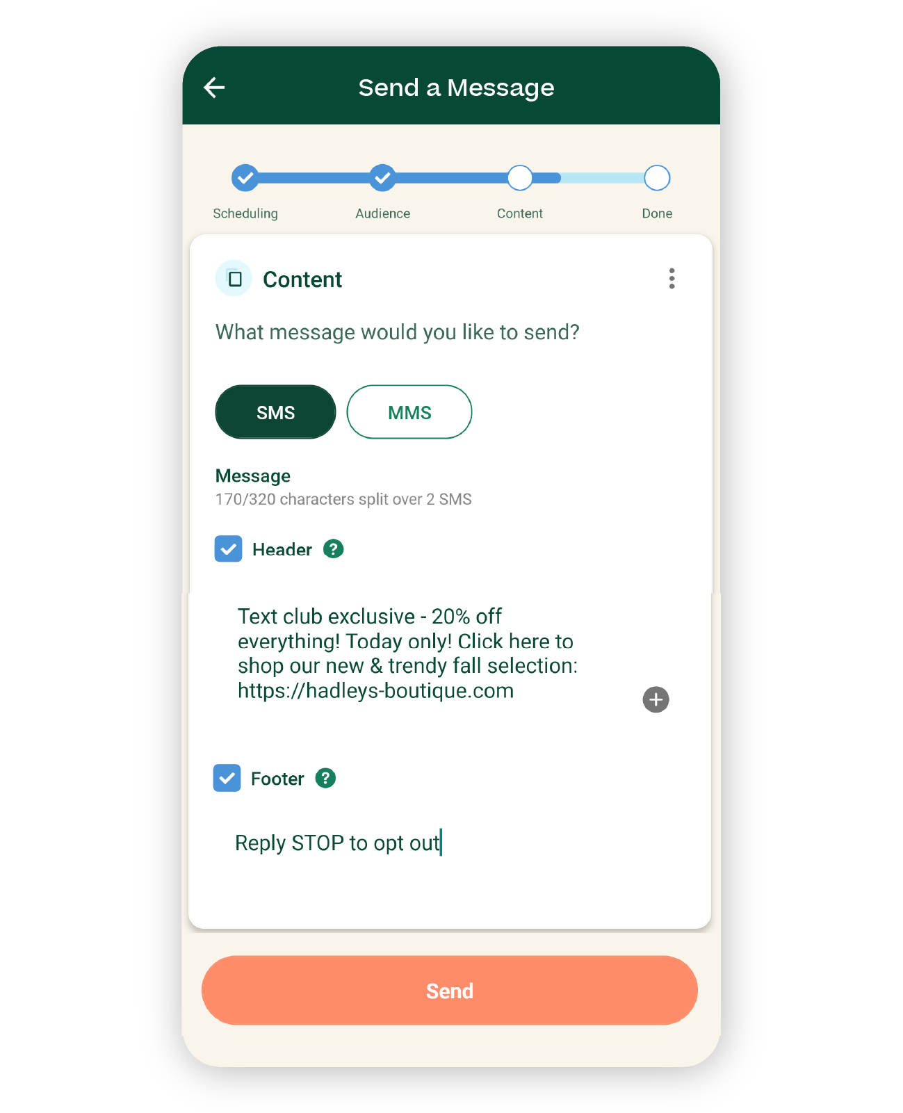 Send a message