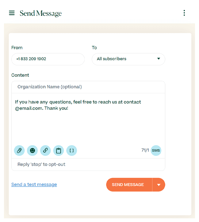 Send a Message Platform