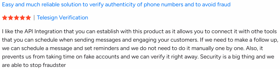 TeleSign review