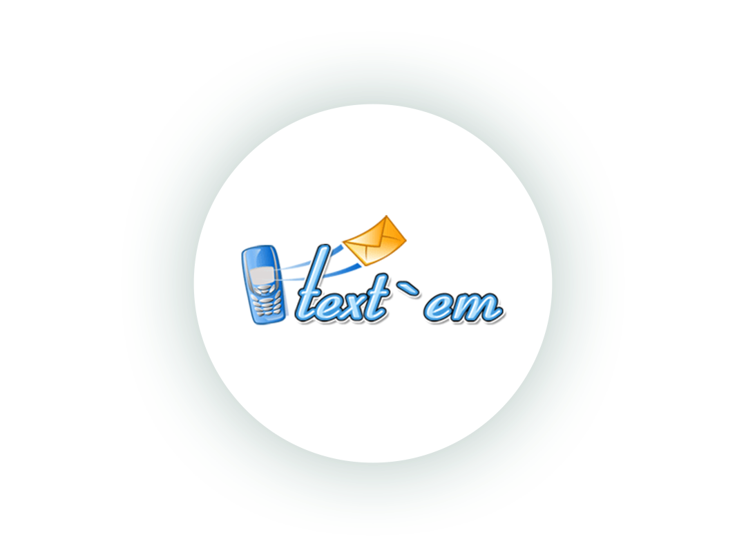 Text em logo
